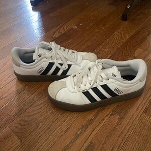 Adidas Women’s White and Black Sneakers